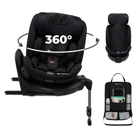 Siège Auto Kinderkraft XRIDER 2 i-Size avec Rotation 360°, ISOFIX, SPS+, H-GUARD+, EASY GROW + organisateur voiture Gris+Noir+Vert 7 - vertbaudet enfant 