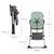 Kinderkraft highchair foldee - chaise de salle à manger pliable Beige+Green+Gris+Vert 24 - vertbaudet enfant 