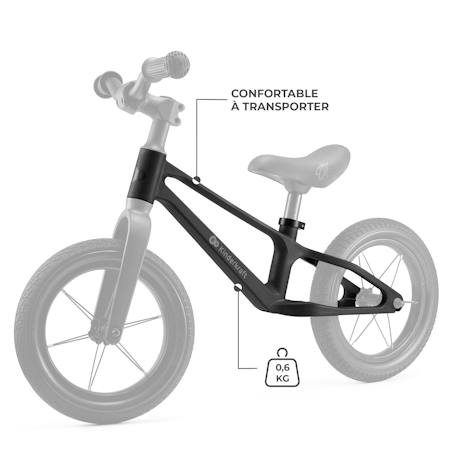 Draisienne Kinderkraft ETER avec Cadre en Nylon Léger, Selle Réglable, Roues PU 12 Pouces et Poignées Antidérapantes Jaune citron+Noir 10 - vertbaudet enfant 