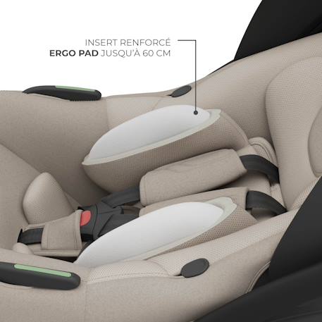 Système Modulaire Siège Auto Kinderkraft ENDURA SAFE 3 en 1 avec Base Pivotante ISOFIX, i-Size 40-150 cm et Rotation 360° Beige+Gris+Noir 5 - vertbaudet enfant 