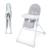 Chaise Haute Bébé Kinderkraft BINCI pliable et compacte avec plateau réglable, harnais 5 points et repose-pieds Beige+Grey+Light grey 13 - vertbaudet enfant 