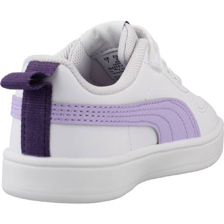Baskets lacets et scratch fille Blanc white 3 - vertbaudet enfant 