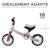 Draisienne TOVE Ultra Légère avec Selle Réglable, Roues EVA Increvables et Poignées de Transport Pratiques Beige+Menthe+Rosa 3 - vertbaudet enfant 