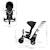 Tricycle Évolutif Kinderkraft EASYTWIST 5 en 1 avec Siège Rotatif 360°, Roues PU Increvables et Capote UPF50+ Beige+Gris+Noir+Vert 18 - vertbaudet enfant 