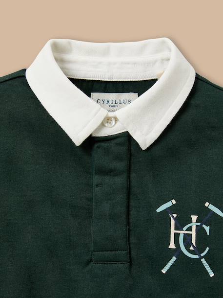 Polo rugby garçon Vert anglais 2 - vertbaudet enfant 
