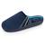 Chaussons mules microvelours marine semelle ergonomique, mousse à mémoire de forme Marine 1 - vertbaudet enfant 