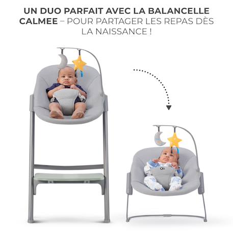 Chaise Haute Évolutive Kinderkraft LIVY 4 en 1 avec Transat Bébé, Assise Réglable, Repose-Pieds Ajustable et Charge 110 kg Gris+Rose+vert 16 - vertbaudet enfant 