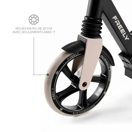 Trottinette pliable urbaine enfant Beige+Noir+Rose 3 - vertbaudet enfant 