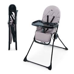 Puériculture-Chaise Haute Bébé Kinderkraft BINCI pliable et compacte avec plateau réglable, harnais 5 points et repose-pieds