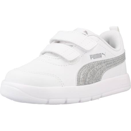 Baskets à scratchs fille Blanc white 4 - vertbaudet enfant 