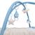 Tapis d’Éveil Kinderkraft COZYPLAY avec Arceaux de Jeux, Jouets Sensoriels, Tapis Lavable, Pliable et Matière Douce Bleu marine+Gris 3 - vertbaudet enfant 