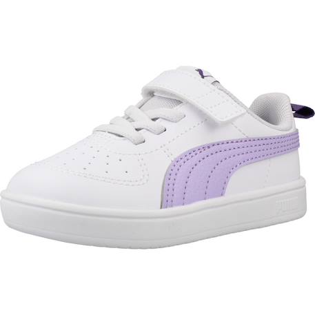 Baskets lacets et scratch fille Blanc white 4 - vertbaudet enfant 