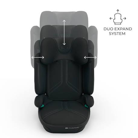 Siège Auto Kinderkraft XPAND 2 PRO i-Size avec ISOFIX, DUO EXPAND SYSTEM, H-GUARD et Protection SPS Beige+Gris+Noir+Vert 16 - vertbaudet enfant 