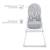 Chaise Haute Bébé Kinderkraft BINCI pliable et compacte avec plateau réglable, harnais 5 points et repose-pieds Beige+Grey+Light grey 17 - vertbaudet enfant 