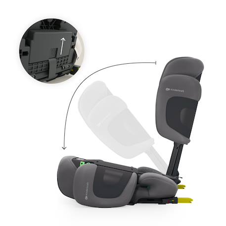 Siège Auto Kinderkraft XPAND 2 PRO i-Size avec ISOFIX, DUO EXPAND SYSTEM, H-GUARD et Protection SPS Beige+Gris+Noir+Vert 11 - vertbaudet enfant 