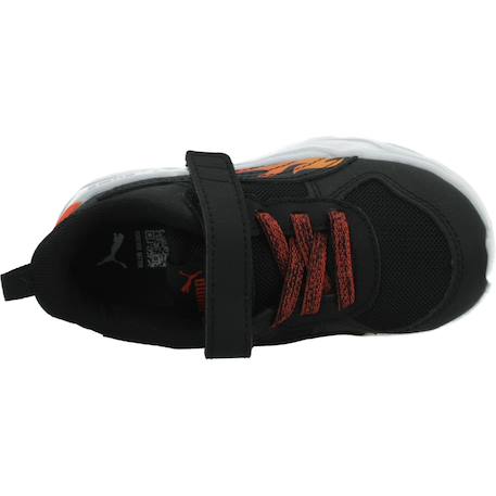 Basket lacets et scratch garçon flammes trinity 2 lt sparks ac+ inf Noir black 6 - vertbaudet enfant 