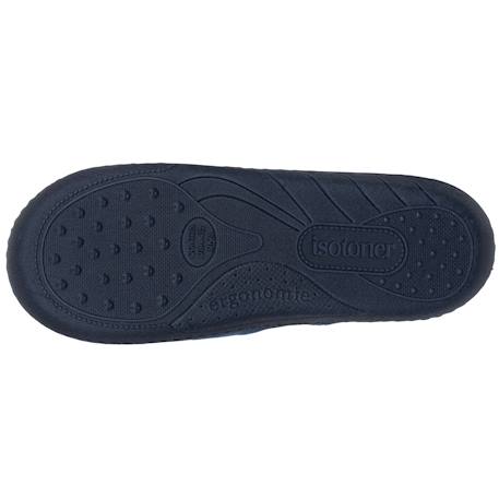 Chaussons mules microvelours marine semelle ergonomique, mousse à mémoire de forme Marine 4 - vertbaudet enfant 