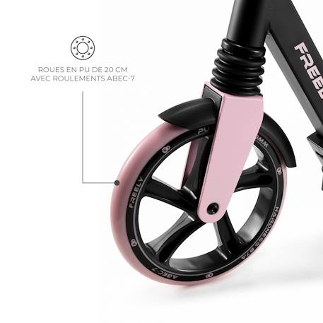 Trottinette pliable urbaine enfant Beige+Noir+Rose 15 - vertbaudet enfant 