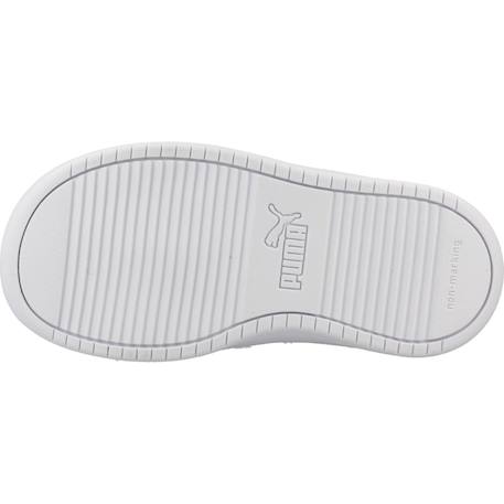 Baskets lacets et scratch fille Blanc white 6 - vertbaudet enfant 