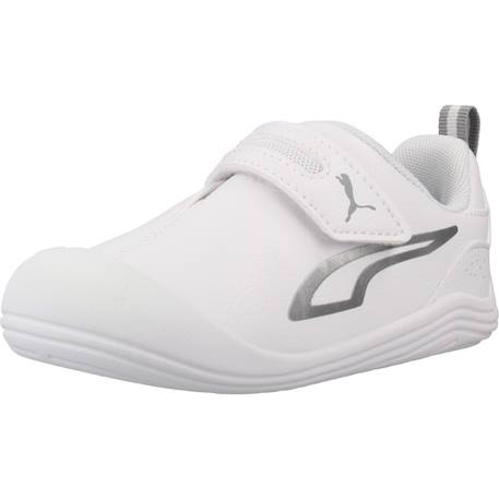 Baskets à scratchs garçon Blanc white 4 - vertbaudet enfant 