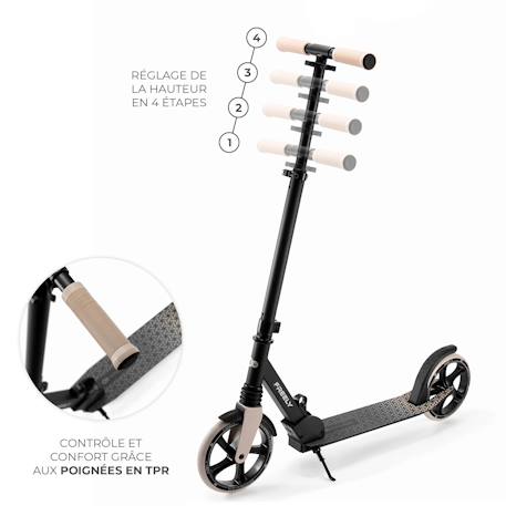 Trottinette pliable urbaine enfant Beige+Noir+Rose 4 - vertbaudet enfant 