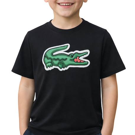 Tee-shirt enfant en coton Gris chiné, vert+Marine, vert+Noir, vert 14 - vertbaudet enfant 