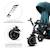 Tricycle Évolutif Kinderkraft EASYTWIST 5 en 1 avec Siège Rotatif 360°, Roues PU Increvables et Capote UPF50+ Beige+Gris+Noir+Vert 23 - vertbaudet enfant 