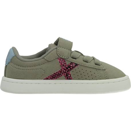 Basket fille modèle mini open vco Vert 006 1 - vertbaudet enfant 