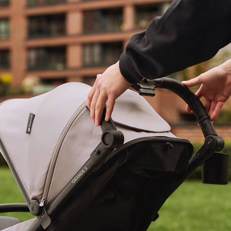 oussette Kinderkraft GRANDE 2 avec Grandes Roues Amorties, Dossier Inclinable, Pliage à Une Main CLICK&FOLD Rapide Beige+Gris+Noir+Rouge+Vert 4 - vertbaudet enfant 