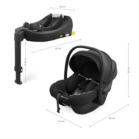 Système Modulaire Siège Auto Kinderkraft ENDURA SAFE 3 en 1 avec Base Pivotante ISOFIX, i-Size 40-150 cm et Rotation 360° Beige+Gris+Noir 18 - vertbaudet enfant 