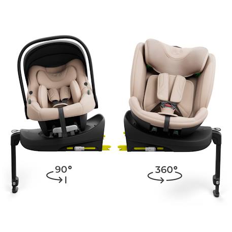 Système Modulaire Siège Auto Kinderkraft ENDURA SAFE 3 en 1 avec Base Pivotante ISOFIX, i-Size 40-150 cm et Rotation 360° Beige+Gris+Noir 4 - vertbaudet enfant 