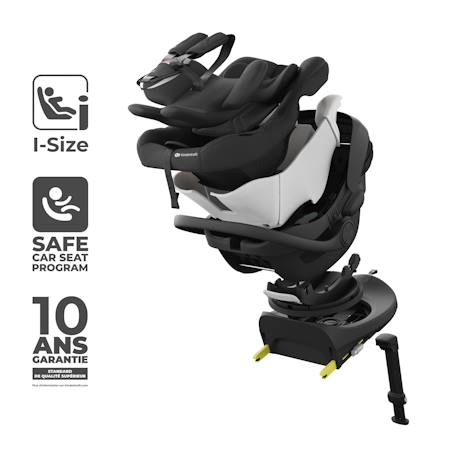 Siège Auto Bébé Kinderkraft I-LITE avec Base ENDURA SAFE FX, Rotation 90°, ISOFIX, AIR FLOW et Harnais 5 Points Beige+Gris+Noir 15 - vertbaudet enfant 