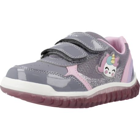 Baskets à scratchs fille licorne b lightyloo Gris 4 - vertbaudet enfant 