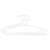 Lot de 6 cintres enfant blanc plastique Blanc+Bleu+Gris+Jaune+Rose+Vert 1 - vertbaudet enfant 