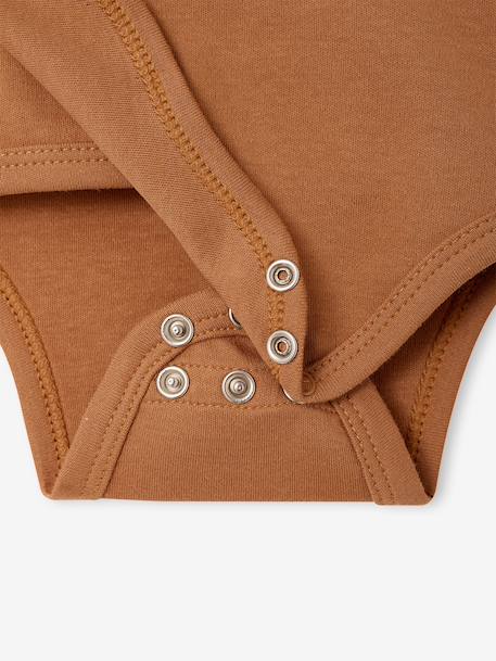Lot de 5 bodies bébé garçon manches longues caramel 10 - vertbaudet enfant 