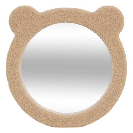 Miroir ourson en tissu bouclette - beary Marron 2 - vertbaudet enfant 