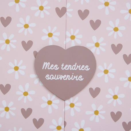 Coffret de naissance souvenirs 9 tiroirs - cilia Beige+Rose 10 - vertbaudet enfant 