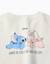 Sweat en coton peigné avec imprimé stitch & angel Blanc 4 - vertbaudet enfant 