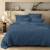 Parure de lit unie en coton, gaze de coton Blanc+Bleu paon+Chocolat+Lichen+Naturel 7 - vertbaudet enfant 
