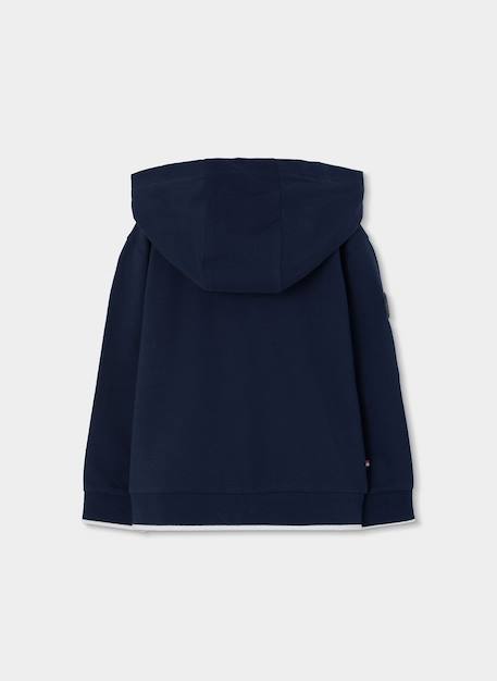 Sweat à capuche garçon Bleu 4 - vertbaudet enfant 
