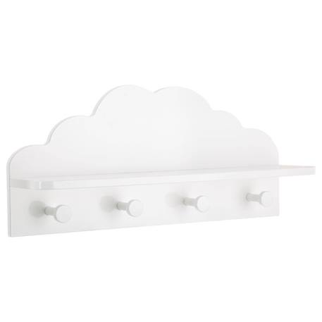 Patère nuage avec tablette - douceur Blanc 2 - vertbaudet enfant 