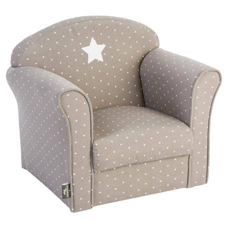 Fauteuil enfant motif étoiles - classique Beige 1 - vertbaudet enfant 
