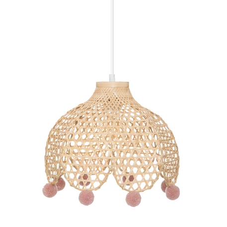 Suspension enfant pompons - maka Beige 2 - vertbaudet enfant 