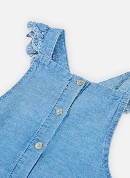 Salopette fille denim Bleu 3 - vertbaudet enfant 