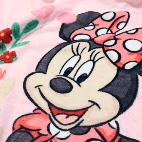 Cape de bain imprimée 100% coton, disney home minnie cute Rose 3 - vertbaudet enfant 