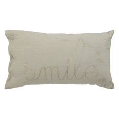 Linge de maison et décoration-Décoration-Matelas de sol, coussin-Coussin rectangulaire gaze de coton - Lili