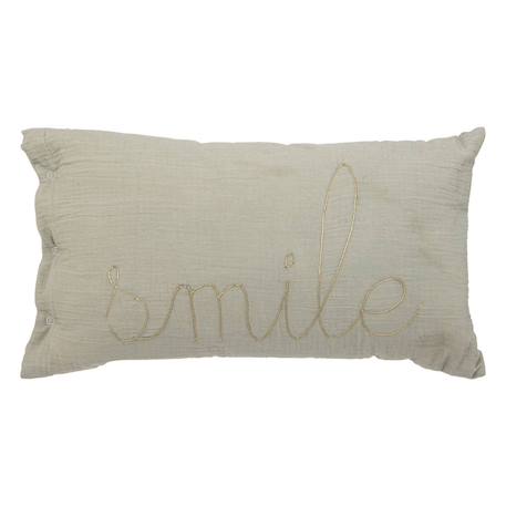 Coussin rectangulaire gaze de coton - Lili Blanc+Bleu gris+Marron+Rose antique+Rose clair+Vert 16 - vertbaudet enfant 