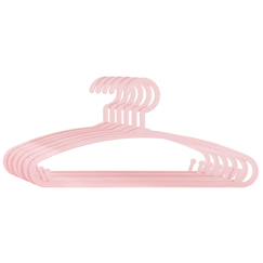 Chambre et rangement-Lot de 6 cintres enfant blanc plastique