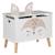 Coffre de rangement renard en bois - douceur Blanc 1 - vertbaudet enfant 