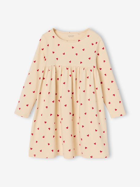 Ensemble fille cardigan et robe imprimée fleurs camel+marine+vert de gris 11 - vertbaudet enfant 